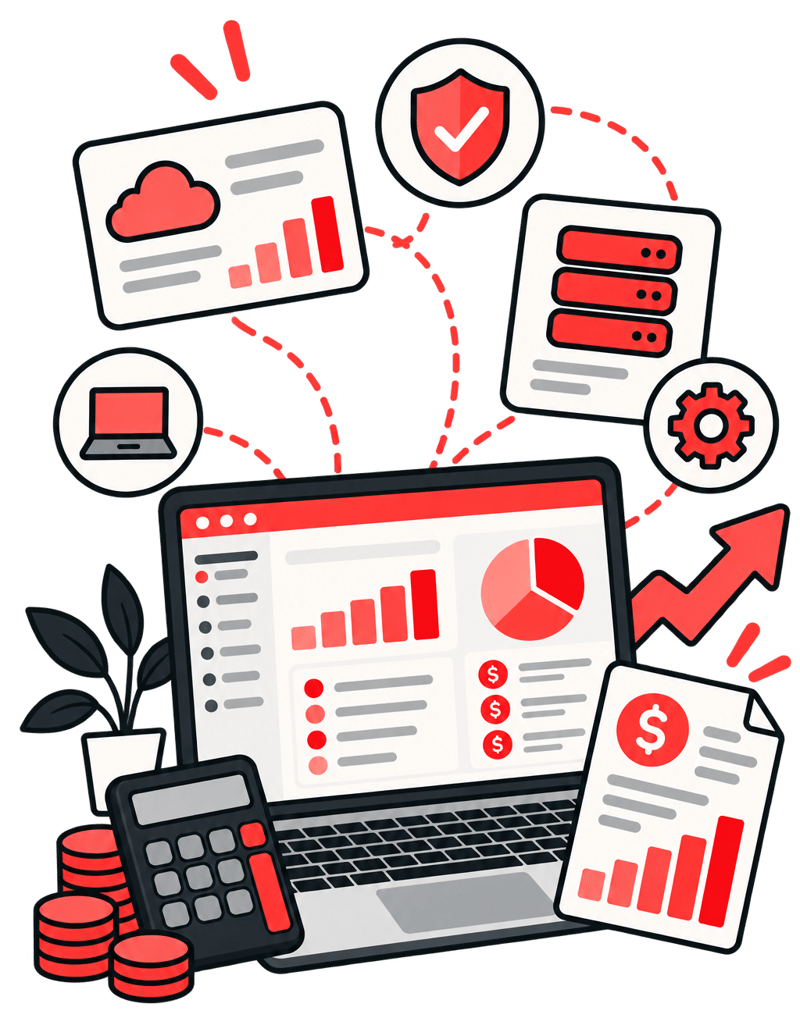 Small Business Finance Dashboard from BudgetLens by MIGHTY GRC